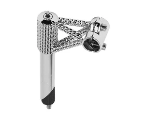 5-1/2" Long Lowrider Steel Quad Twisted Stem 22.2mm Chrome Cruiser - Picture 1 of 1