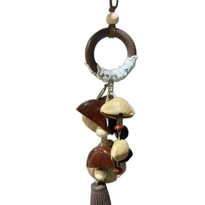 Unique Natural Fruit Shell Chime Decorative Keyring With Relaxing Tones - Picture 1 of 8