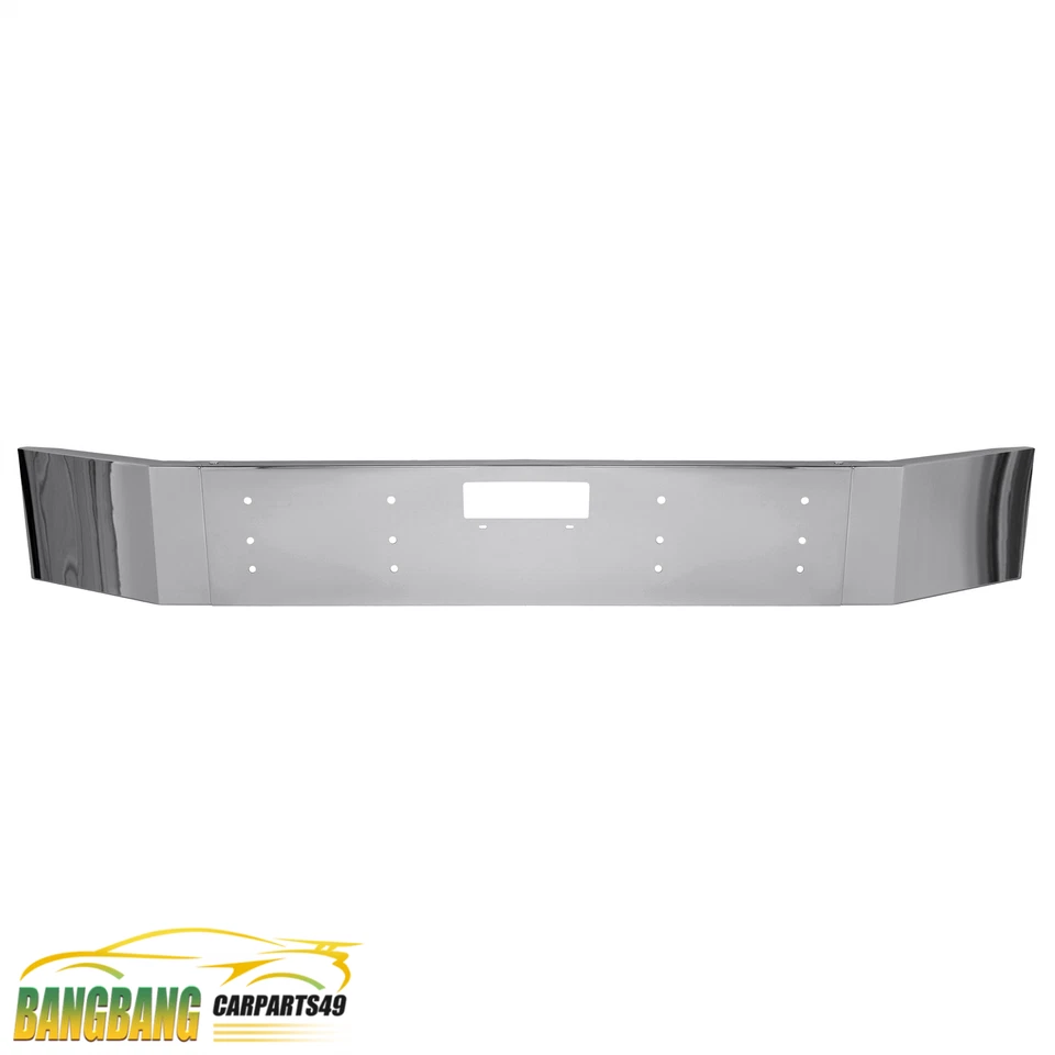 Para-choque dianteiro cromado Mack Granite / CTP / CV / GU com recorte de reboque central - Imagem 1 de 4