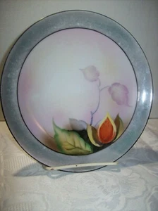 VINTAGE NORITAKE (M IN WREATH) 7.5 INCH DESSERT PLATE - LUSTER WARE - Picture 1 of 2