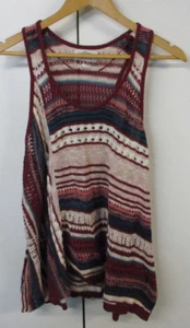 Ladies Lee Cooper Cotton Knit Tank Top, Multicoloured Stripe - Size S - Picture 1 of 5