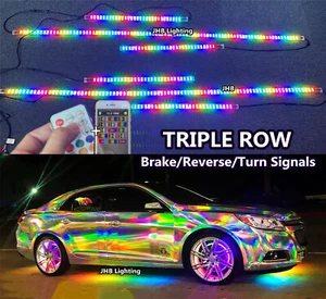 JHB 50CM x4 + 150CM x2 TRIPLE ROW CHASING LED Truck Underglow Strips Lights KIT - Bild 1 von 23