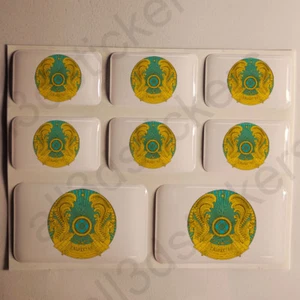 Pegatinas Kazajistan Escudo de Armas Pegatina Vinilo Adhesivo Resina 3D Relieve - Imagen 1 de 1