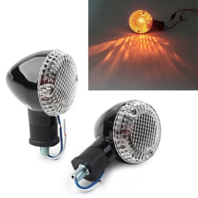For Yamaha Bolt XVS950 2014-2018 17 2x Black Turn Signal Light lens Blinker Lamp - Imagem 1 de 4