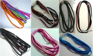Elastic HeadBands Black/Colours Kylie/6 Long Thin hair Bands Sports Accessories - Picture 1 of 54