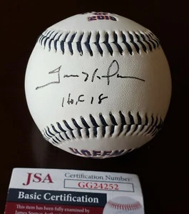 RARE Trevor Hoffman Signed Auto Inscribed Hall of Fame Logo Baseball JSA COA - Picture 1 of 7