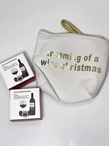 WINE LOVER GIFT - 2 LCD Digital Portable Wine Thermometer & Wine Christmas Bag - Picture 1 of 3