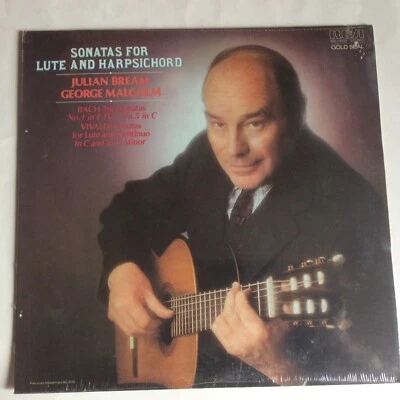 Сонаты Баха Вивальди ‎-Для лютни и клавесина Malcolm Bream RCA AGL1-4139-запечатанные - Изображение 1 из 2