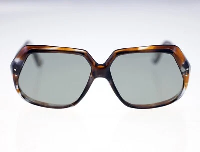 Italian vintage ladies cutaway oversized hexagonal sunglasses-circa 1970s/1980s - Image 1 of 4