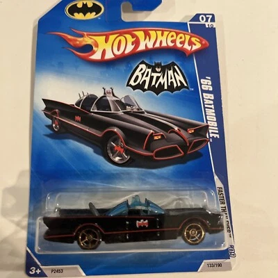 2009 Hot Wheels быстрее, чем когда-либо '66 бэтмобиль черный #133/190 FTE #7/10 1:64 - Изображение 1 из 4