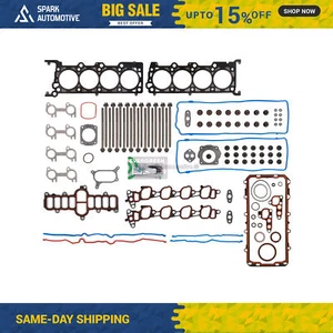 Full Gasket Set Head Bolts Fit 01-02 Ford Mercury Lincoln 4.6 VIN X W 9 SOHC - Picture 1 of 10