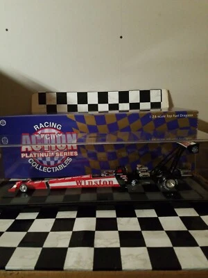 NUEVO Action Gary Scelzi 1:24 Die Cast Top Fuel Dragster 1998 Winston NHRA  Foto 1 de 4