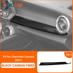 Carbon Fiber Dashboard Panel Frame Trim Copilot Side Cover for Chevrolet Camaro - Picture 1 of 7