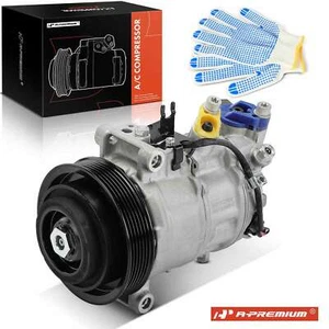 AC Compressor w/ 6-Groove Pulley for Porsche Macan 2015 2016 2017 2018 3.0L 3.6L - Foto 1 di 10