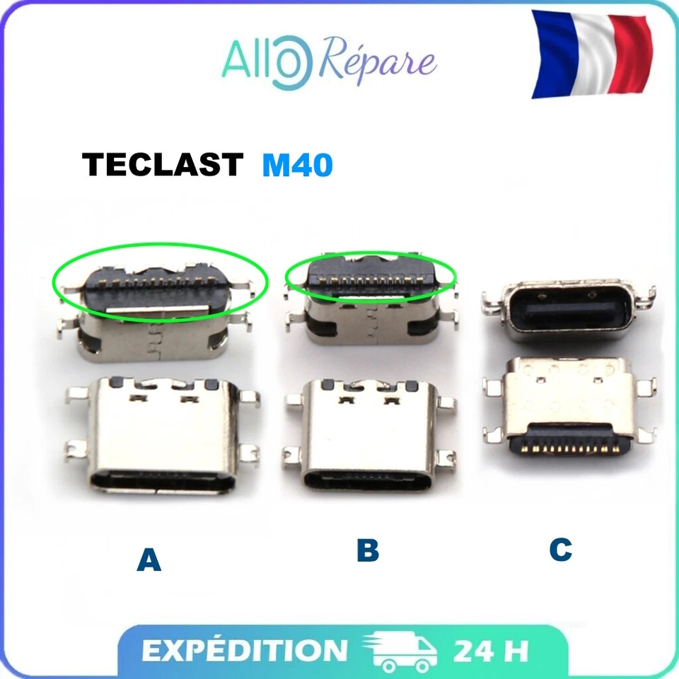 Connecteur de Charge USB-C Port TECLAST M40 Dc Jack Port