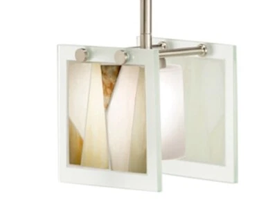 Kichler Lighting 65435 Khione 6" Mini Pendant Light  Brushed Nickel Art Glass  - Image 1 of 2