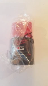 Genuine OEM Milwaukee 48-11-2401 M12 Battery 12V CP 1.5Ah Red Lithium - NEW - Picture 1 of 1