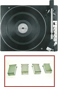 Ricambi giradischi ELAC MIRACORD 660 - 4 x manopole - DIMENSIONI - anni '70 1 - Foto 1 di 5