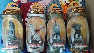 Indiana Jones Titanium  Die Cast Biplane, Truck, Rocket Sled & Jungle Cutter Set - Picture 1 of 3