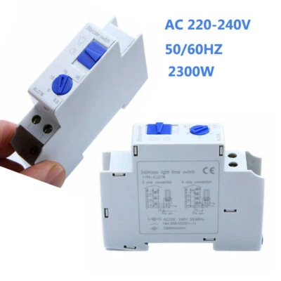220V Time Relay Switch Stair Light Automat Staircase Electronic Timer Switch TU - Image 1 of 4