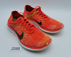 Nike Free 4.0 Flyknit Men's Size 8.5 Running Shoes Bright Crimson Hot Lava Volt