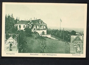 CZECHOSLOVAKIA 23-MARIENBAD -1927 Café Rotkäppchen , Hexenhäusel - Picture 1 of 2