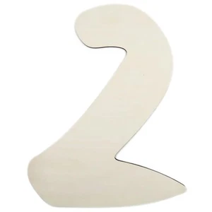 12 Inch Large Wood Number Sign 2 Paintable Unfinished Blank Wooden Numbers Bo... - Picture 1 of 6