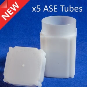 5 Square Coin Safe Tubes For 1 Oz Silver Eagle Dollar 41mm ASE Long Term Storage - Picture 1 of 6