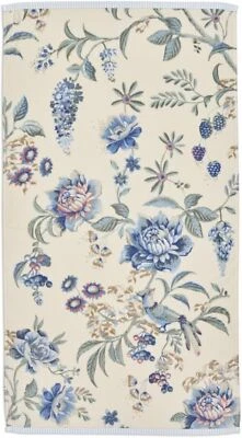 PIP Studio Duschtuch Badetuch Secret Garden White Blue 70x140 cm Blumenranke Blü - Bild 1 von 2