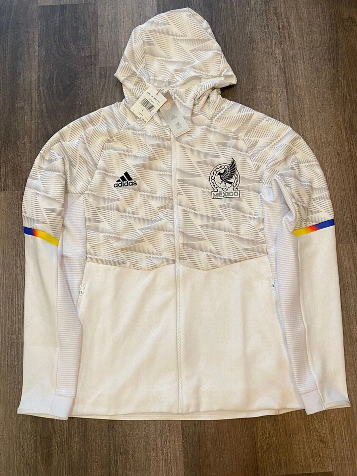 Authentic Adidas Mexico 22/23 Game Day Full-Zip Hooded Jacket Men’s Size Small