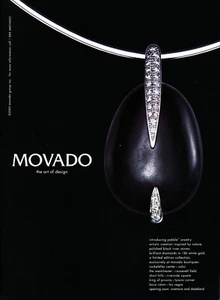 MOVADO WATCH MAGAZINE anuncio promocional #79 2002 "NO ES UN RELOJ" ANUNCIO DE JOYERÍA - Imagen 1 de 1
