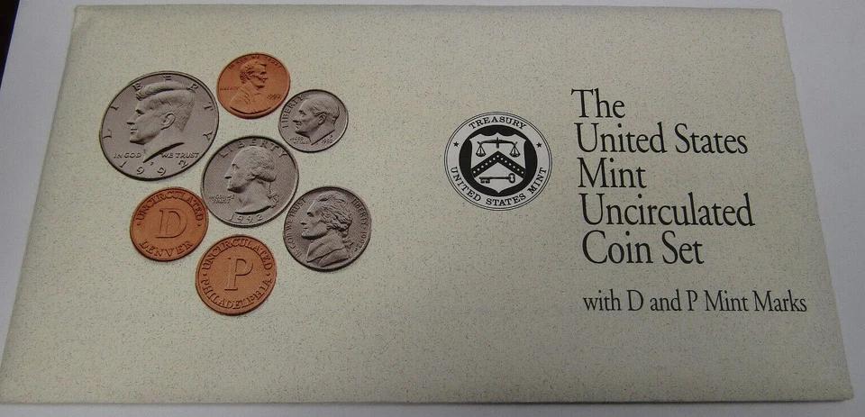 1992 United States Mint Uncirculated Coin Set - Image 1 of 1