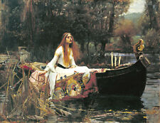The Lady Of Shalott by John William Waterhouse, in various sizes, Canvas Print