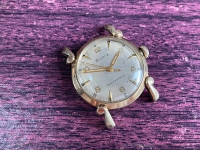 Vintage 1955 Bulova Self Winding Gold Filled Runs Great Read Description - Image 1 of 2