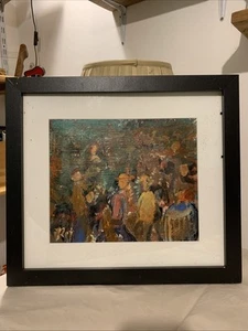 pintura acrílica original enmarcada - Imagen 1 de 5