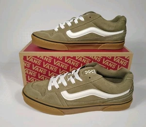 Vans-Neu-Herren Wildleder Gummi Oliv Caldrone Skateboard Turnschuhe-VN000CSPOLV-Größe 10,5 - Bild 1 von 7