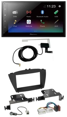 Pioneer DAB MP3 Bluetooth 2DIN USB Autoradio für Hyundai ix35 (ab 2013) - Bild 1 von 4