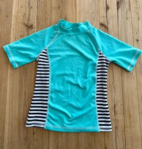 Cat & Jack Girls Swim Shirt, Teal, Size XS (4/5) - Picture 1 of 3