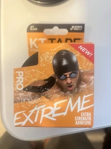KT Tape Pro Extreme Kinesiology Tape - Jet Black, 20 Stripes - Picture 1 of 1