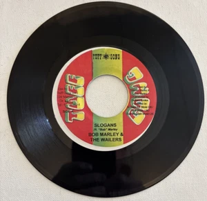 BOB MARLEY & THE WAILERS, SLOGANS, TUFF GONG RECORDS, REGGAE 45 RECORD - Imagen 1 de 4