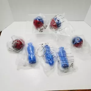 Lote Tupperware Mini Forma O Ball Llavero Set Nuevos Llaveros Eco Botella Azul - Imagen 1 de 6