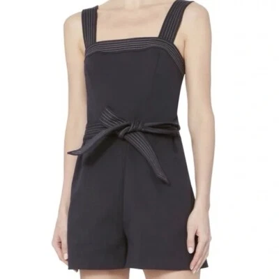 Mameluco Intermix Bianca Sarga Náutico Azul Marino con Cinturón de Corbata Adjunto - Talla 0 Foto 1 de 4