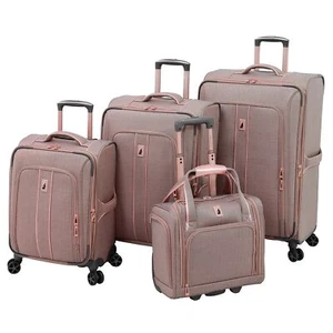 London Fog Newcastle Set of 4 Piece, Rose Charcoal - Picture 1 of 8