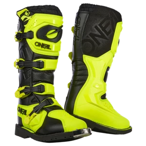 O'Neal 2025 Motocross Boots Rider Pro 2 Neon Yellow  MX Off Road Enduro Quad ATV - Picture 1 of 4