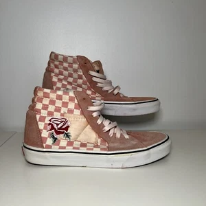 Vans Ward Hi Patchwork Checker/Rose Women’s Size 7 - Picture 1 of 11