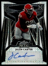 2022 Leaf Metal Autograph Jalen Carter Auto 1/3 Georgia Bulldogs #BA-JC1