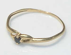 Wunderschöner Ring 18 Karat Gold - Saphir - 0,58 g - Picture 1 of 3