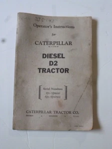 Diesel D2 Tractor Operators Manual Form 10430-2 - Picture 1 of 3