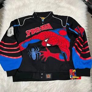 JH DESIGN YOUTH SPIDERMAN JACKET SIZE 2XL 13-14 WALL CRAWLER SPIDER-MAN - Picture 1 of 7