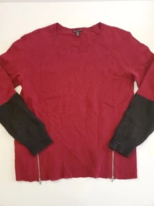 Eileen Fisher Size XL Red Yak/Wool Blend Long Sleeve Round Neck Pullover Sweater - Picture 1 of 12